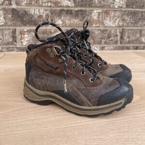 Timberland Toddler Boots Shoes Size US 11M‎ Brown Leather Waterproof Lace Up